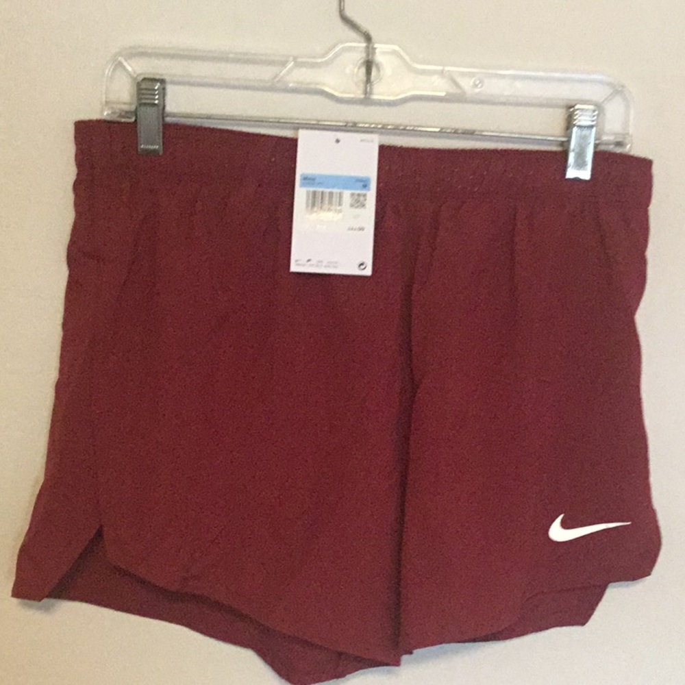 Nike Burgundy Sports Shorts